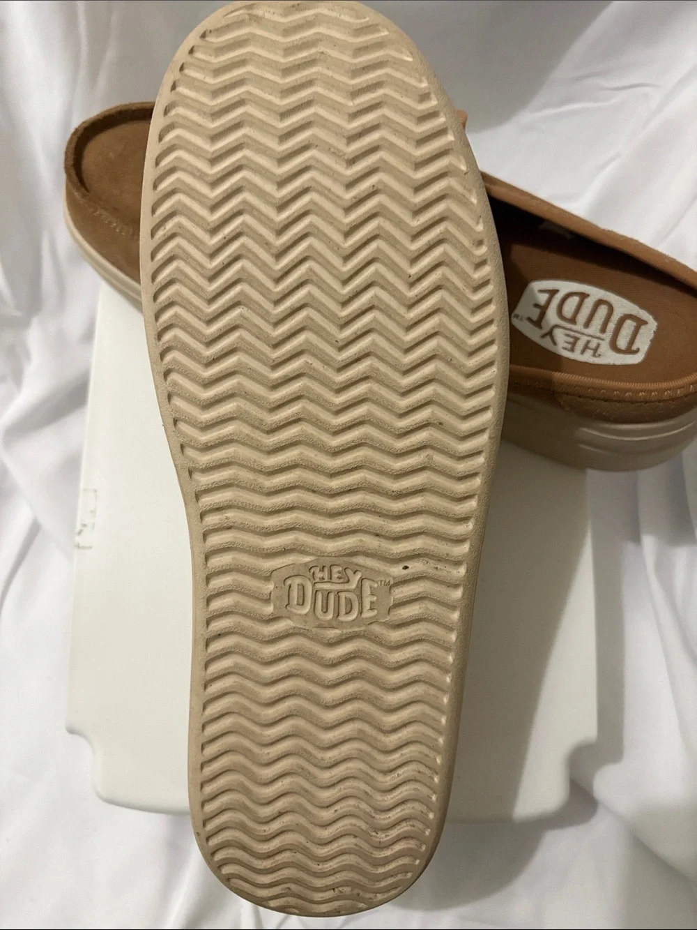 Hey Dude Suede Slip-On Loafers in Tan Brown